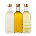 a group of bottles of edible oils